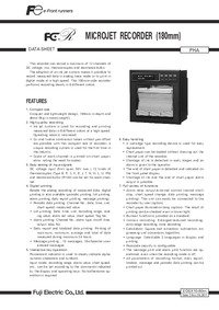 Thumbnail of document Data Sheet - PHA Strip Chart Recorder